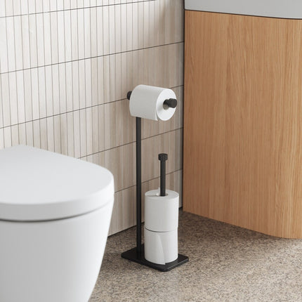 Cappa Toilet Paper Holder and Reserve Stand for Bathroom Storage