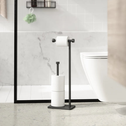 Cappa Toilet Paper Holder and Reserve Stand for Bathroom Storage