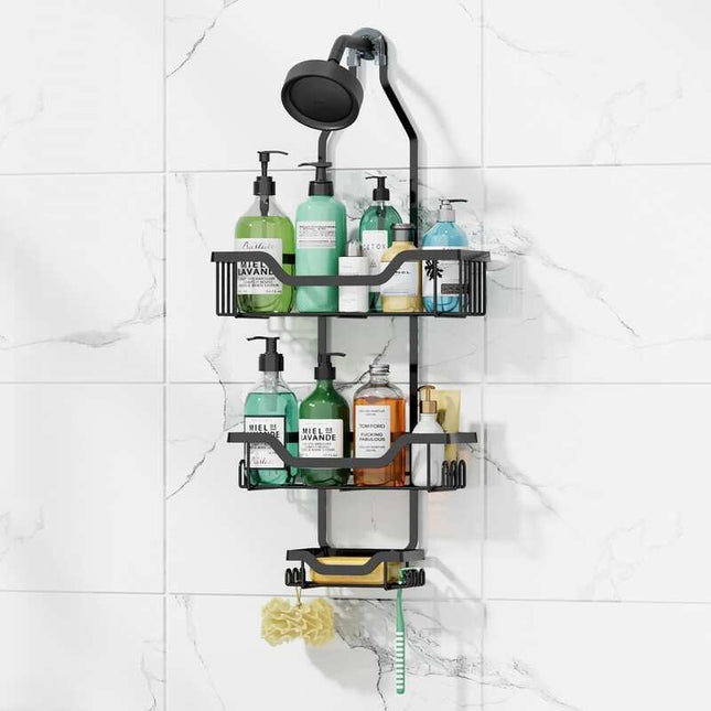 KD Rust Resistant Steel Shower Caddy 11.81x4.92x26.38 Inch Bathroom Storage Organizer