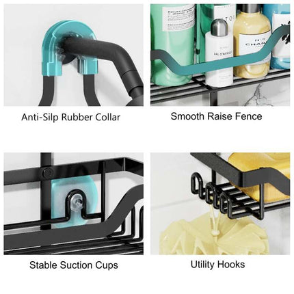 KD Rust Resistant Steel Shower Caddy 11.81x4.92x26.38 Inch Bathroom Storage Organizer