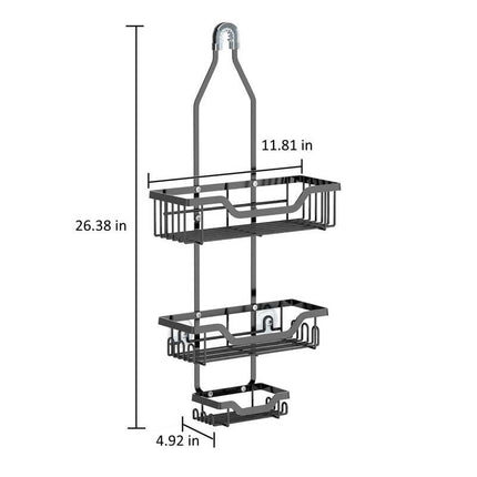 KD Rust Resistant Steel Shower Caddy 11.81x4.92x26.38 Inch Bathroom Storage Organizer