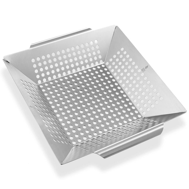 Vegetable Grilling Basket Stainless Steel BBQ Grill Basket Cooking Tray