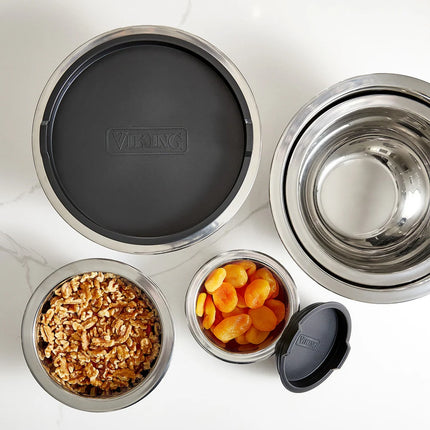 10-Piece Stainless Steel Mixing Bowl Set – Durable Kitchen Bowls