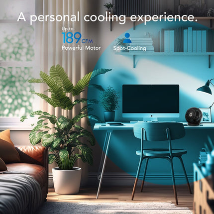 Sphere Personal Desk Fan Compact Portable Cooling Table Fan