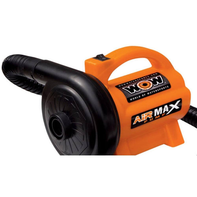 WOW Sports Air Max Pump Yellow Portable Inflator for Water Sports and Outdoor Use