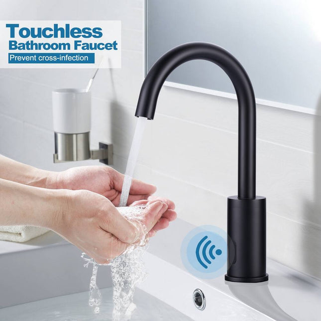 Modern Touchless Smart Single Hole Bathroom Faucet with Sensor Control