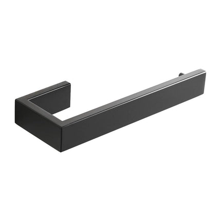 Modern Matte Black Wall Mount Bathroom Towel Bar 8.26 Inch Compact Rack