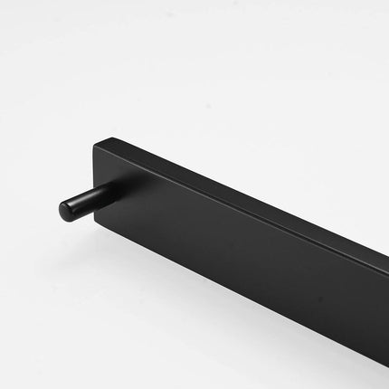 Modern Matte Black Wall Mount Bathroom Towel Bar 8.26 Inch Compact Rack