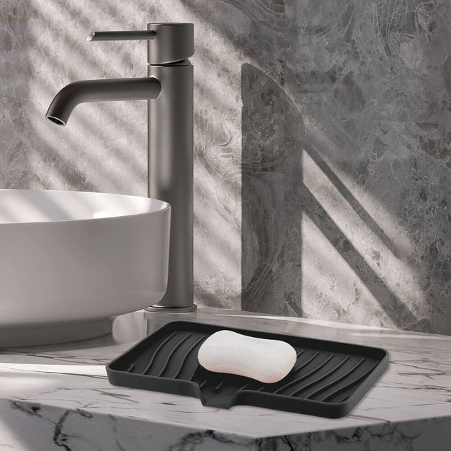 Waterproof Soap Tray Holder with Drainage Slot Bathroom Organizer