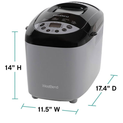 3 lb Hi-Rise Bread Maker with 12 Preset Digital Settings Home Bread Maker