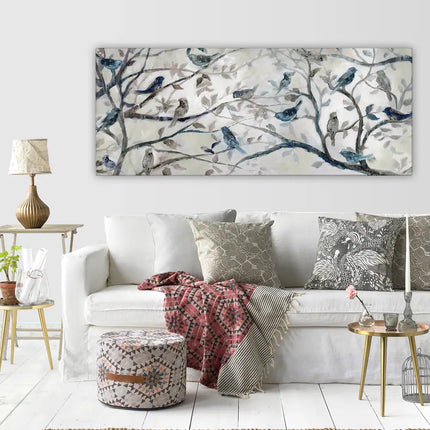 Elegant Morning Chorus Canvas Wall Art for Living Room and Bedroom