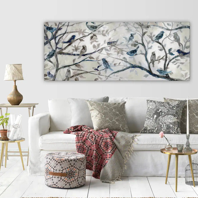 Elegant Morning Chorus Canvas Wall Art for Living Room and Bedroom