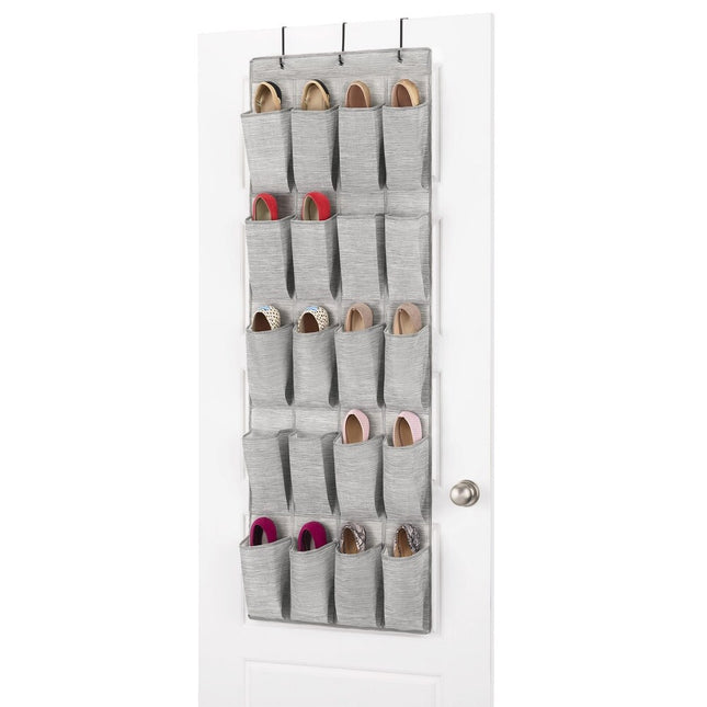 20 Pocket Over the Door Shoe Bag Hanging Closet Organizer Storage Rack