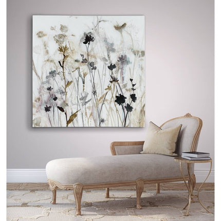 Wildflower Mist I Gallery Wrapped Canvas Wall Art Floral Home Decor