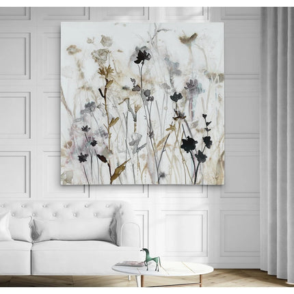 Wildflower Mist I Gallery Wrapped Canvas Wall Art Floral Home Decor