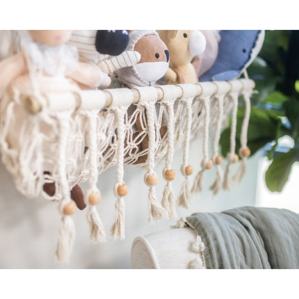 Willow Macrame Storage Wall Decor Boho Hanging Organizer Basket Shelf