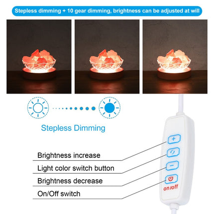 Wooden LED Light Base Stand with Switch for 3D Crystal Glass & Aroma Stone