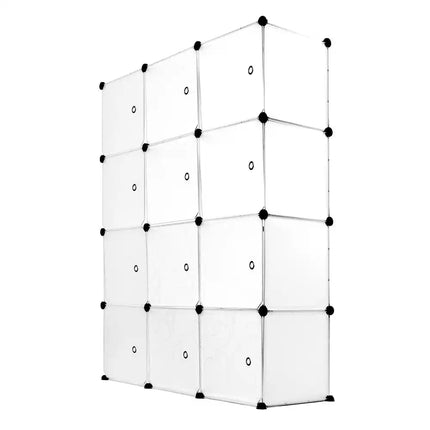 Work-It Cube Storage Organizer 12 Cubes Stackable Closet Shelf System