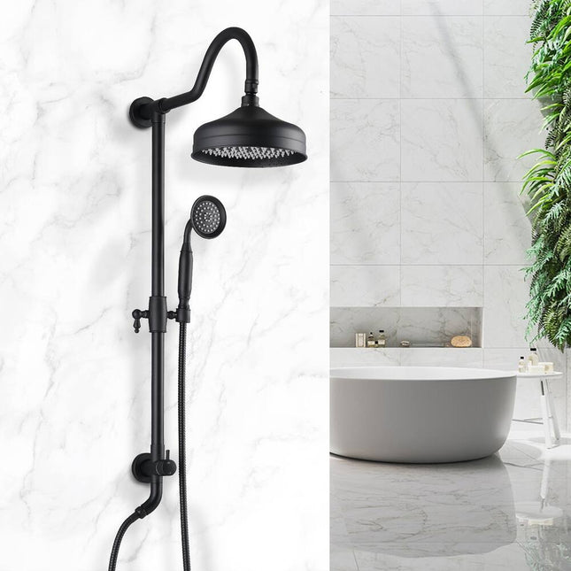 Vintage 8 Inch Rain Shower Head Shower System Bathroom Luxury Shower Kit