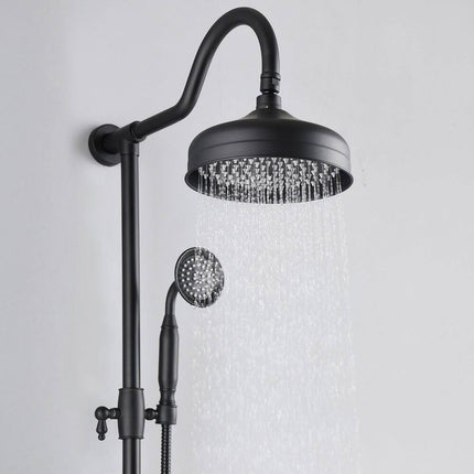 Vintage 8 Inch Rain Shower Head Shower System Bathroom Luxury Shower Kit