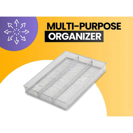 Home Mesh 5 Part In-Drawer Cutlery Organizer Utensil Flatware Storage Tray