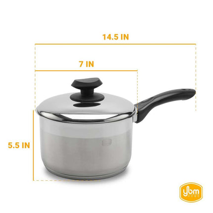 Professional Chef Sauce Pot 18/10 Steel Tri Ply Capsule Base Induction Ready
