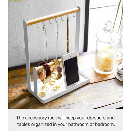 Modern Jewelry and Accessory Organizer Display with Steel Frame