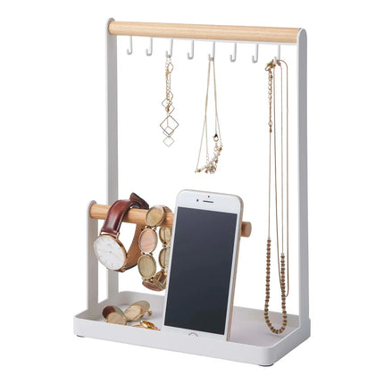Modern Jewelry and Accessory Organizer Display with Steel Frame