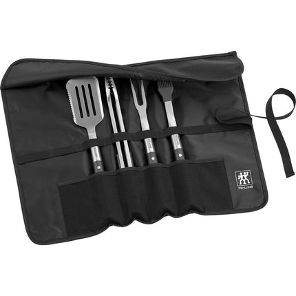 5 Pc BBQ+ Grill Tool Set Stainless Steel Barbecue Cooking Tools Kit