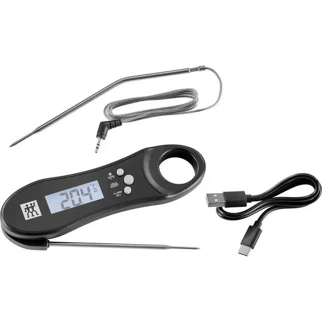 BBQ+ Digital Meat Thermometer with Dual Probes for Accurate Cooking