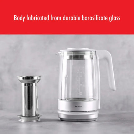 Enfinigy Glass Electric Tea Kettle Modern Fast Heating Water Boiler