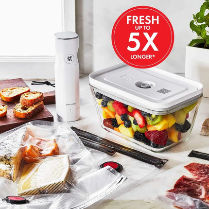 6 Pc Fresh & Save Glass Vacuum Starter Set Airtight Food Storage System