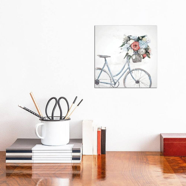 Bicycle Reflections by Dogwood Portfolio Canvas Print 12x12x0.75