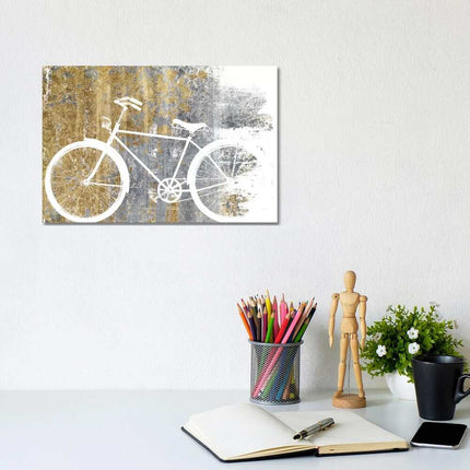 Wild Apple Gilded Bicycle Canvas Print 8x12 Home Decor